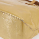 LOUIS VUITTON Monogram Vernis Reade PM Hand Bag Beige M91334 LV Auth BA7438-12