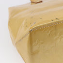 LOUIS VUITTON Monogram Vernis Reade PM Hand Bag Beige M91334 LV Auth BA7438-13