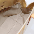 LOUIS VUITTON Monogram Vernis Reade PM Hand Bag Beige M91334 LV Auth BA7438-17