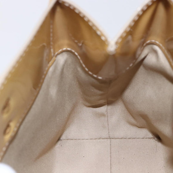 LOUIS VUITTON Monogram Vernis Reade PM Hand Bag Beige M91334 LV Auth BA7438