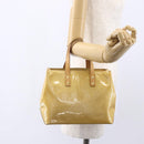 LOUIS VUITTON Monogram Vernis Reade PM Hand Bag Beige M91334 LV Auth BA7438-21