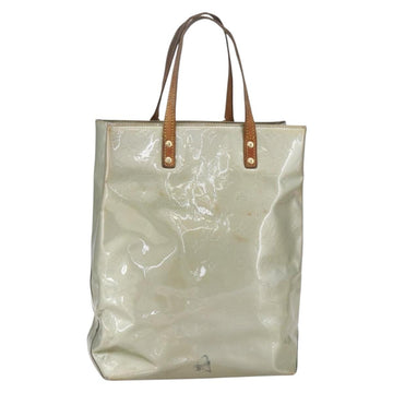 LOUIS VUITTON Monogram Vernis Reade MM Hand Bag Gris M91142 LV Auth BA7439
