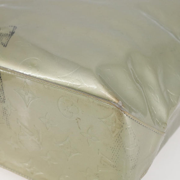 LOUIS VUITTON Monogram Vernis Reade MM Hand Bag Gris M91142 LV Auth BA7439