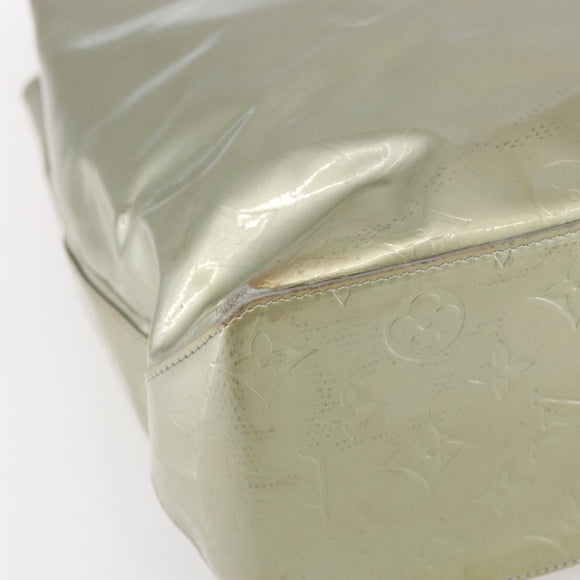 LOUIS VUITTON Monogram Vernis Reade MM Hand Bag Gris M91142 LV Auth BA7439