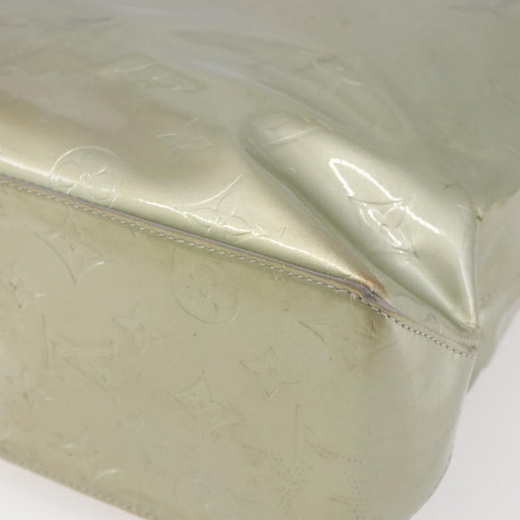 LOUIS VUITTON Monogram Vernis Reade MM Hand Bag Gris M91142 LV Auth BA7439