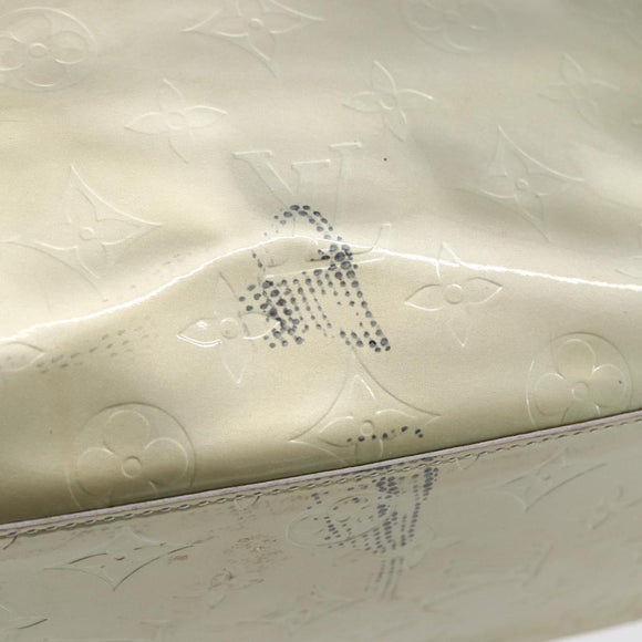 LOUIS VUITTON Monogram Vernis Reade MM Hand Bag Gris M91142 LV Auth BA7439