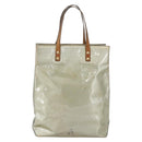 LOUIS VUITTON Monogram Vernis Reade MM Hand Bag Gris M91142 LV Auth BA7439-2