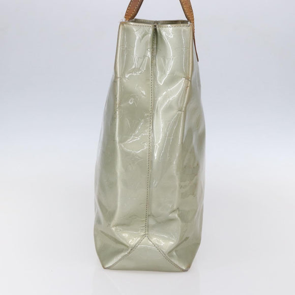 LOUIS VUITTON Monogram Vernis Reade MM Hand Bag Gris M91142 LV Auth BA7439
