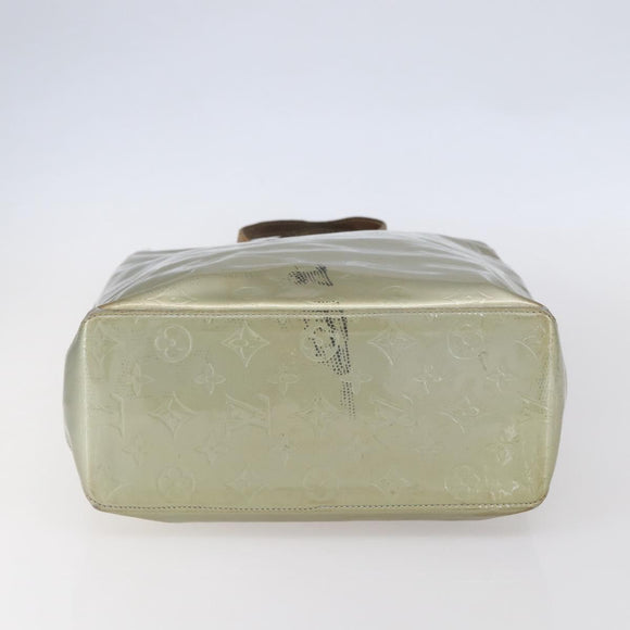 LOUIS VUITTON Monogram Vernis Reade MM Hand Bag Gris M91142 LV Auth BA7439