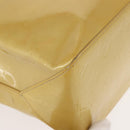 LOUIS VUITTON Monogram Vernis Reade MM Hand Bag Beige M91141 LV Auth BA7440-9