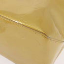 LOUIS VUITTON Monogram Vernis Reade MM Hand Bag Beige M91141 LV Auth BA7440-16