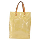 LOUIS VUITTON Monogram Vernis Reade MM Hand Bag Beige M91141 LV Auth BA7440-13
