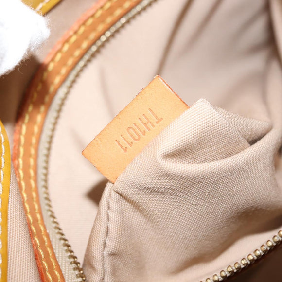 LOUIS VUITTON Monogram Vernis Reade MM Hand Bag Beige M91141 LV Auth BA7440