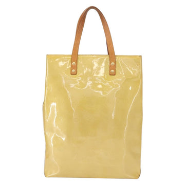LOUIS VUITTON Monogram Vernis Reade MM Hand Bag Beige M91141 LV Auth BA7440 - 0