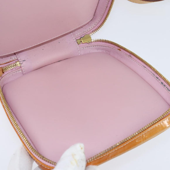 LOUIS VUITTON Monogram Vernis Wooster Bag Marshmallow Pink M91037 LV Auth BA7445