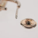 LOUIS VUITTON Lockit Learn Earring metal Silver Q16091 LV Auth BA7450-7