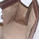 GUCCI GG Supreme Web Sherry Line Clutch Bag PVC Beige Gold 89 01 033 Auth BA7453-16