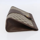 GUCCI GG Supreme Web Sherry Line Clutch Bag PVC Beige Gold 89 01 033 Auth BA7453-5