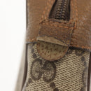 GUCCI GG Supreme Web Sherry Line Clutch Bag PVC Beige Gold 89 01 012 Auth BA7455-8