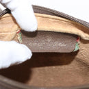 GUCCI GG Supreme Web Sherry Line Clutch Bag PVC Beige Gold 89 01 012 Auth BA7455-10