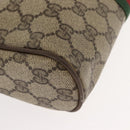 GUCCI GG Supreme Web Sherry Line Clutch Bag PVC Beige Gold 89 01 012 Auth BA7455-7