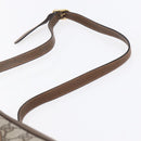 GUCCI GG Supreme Web Sherry Line Shoulder Bag PVC Beige Gold Auth BA7456-8