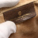 GUCCI GG Supreme Web Sherry Line Clutch Bag PVC Beige 75 01 012 Auth BA7457-9