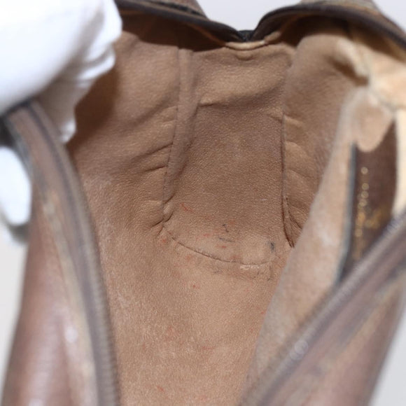 GUCCI GG Supreme Web Sherry Line Clutch Bag PVC Beige 75 01 012 Auth BA7457