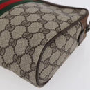 GUCCI GG Supreme Web Sherry Line Bag PVC Beige Red 32 014 3553 Auth BA7458-10
