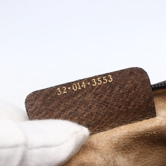 GUCCI GG Supreme Web Sherry Line Bag PVC Beige Red 32 014 3553 Auth BA7458