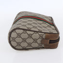 GUCCI GG Supreme Web Sherry Line Bag PVC Beige Red 32 014 3553 Auth BA7458-5