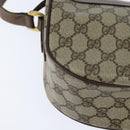 GUCCI GG Supreme Web Sherry Line Bag PVC Beige Gold 001 58 0918 Auth BA7459-12