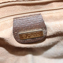 GUCCI GG Supreme Web Sherry Line Bag PVC Beige Gold 001 58 0918 Auth BA7459-15