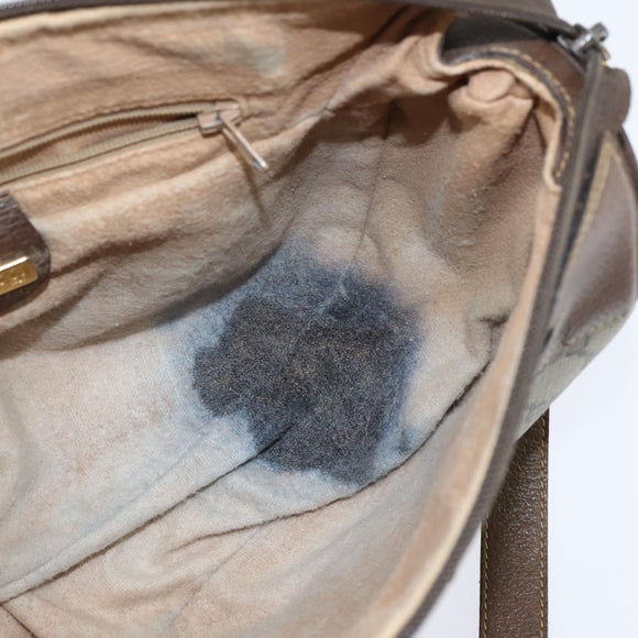 GUCCI GG Supreme Web Sherry Line Bag PVC Beige Gold 001 58 0918 Auth BA7459