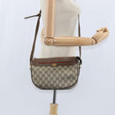 GUCCI GG Supreme Web Sherry Line Bag PVC Beige Gold 001 58 0918 Auth BA7459-21