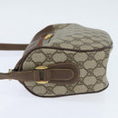 GUCCI GG Supreme Web Sherry Line Bag PVC Beige Gold 001 58 0918 Auth BA7459-4