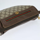 GUCCI GG Supreme Web Sherry Line Bag PVC Beige Gold 001 58 0918 Auth BA7459-6