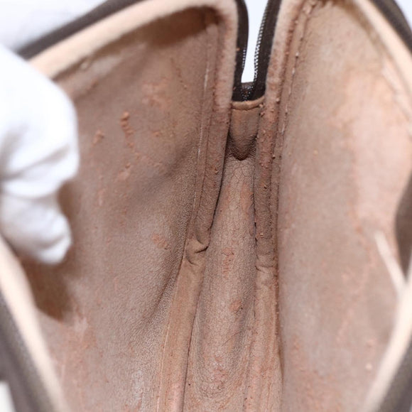 GUCCI GG Supreme Shoulder Bag PVC Beige Gold 97 02 068 Auth BA7461