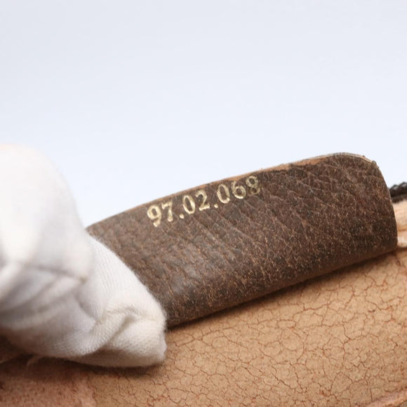 GUCCI GG Supreme Shoulder Bag PVC Beige Gold 97 02 068 Auth BA7461