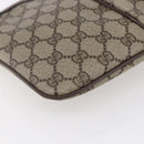 GUCCI GG Supreme Web Sherry Line Bag PVC Beige Gold 904 02 047 Auth BA7462-17