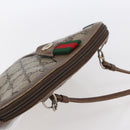 GUCCI GG Supreme Web Sherry Line Bag PVC Beige Gold 904 02 047 Auth BA7462-6