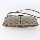 GUCCI GG Supreme Web Sherry Line Bag PVC Beige Gold 904 02 047 Auth BA7462-5