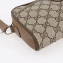 GUCCI GG Supreme Web Sherry Line Bag PVC Beige Gold 116 02 089 Auth BA7464-14