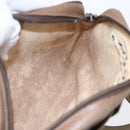 GUCCI GG Supreme Web Sherry Line Bag PVC Beige Gold 116 02 089 Auth BA7464-20