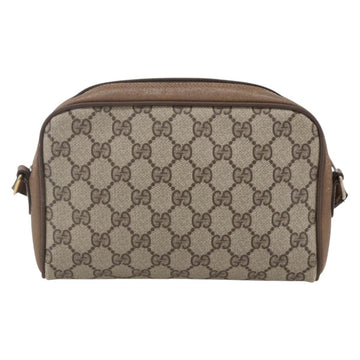 GUCCI GG Supreme Web Sherry Line Bag PVC Beige Gold 116 02 089 Auth BA7464 - 0