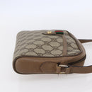 GUCCI GG Supreme Web Sherry Line Bag PVC Beige Gold 116 02 089 Auth BA7464-4