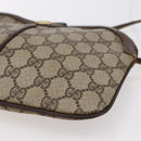 GUCCI GG Supreme Web Sherry Line Bag PVC Beige Gold 904 02 047 Auth BA7465-9