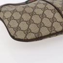 GUCCI GG Supreme Web Sherry Line Bag PVC Beige Gold 904 02 047 Auth BA7465-14