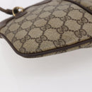 GUCCI GG Supreme Web Sherry Line Bag PVC Beige Gold 904 02 047 Auth BA7465-16