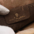 GUCCI GG Supreme Web Sherry Line Bag PVC Beige Gold 904 02 047 Auth BA7465-19